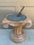 Wood Late 20th Century Iron Verdigris Sundial on Neoclassical Carved Wooden Columnar Pedestal Stand For Sale - Image 7 of 12