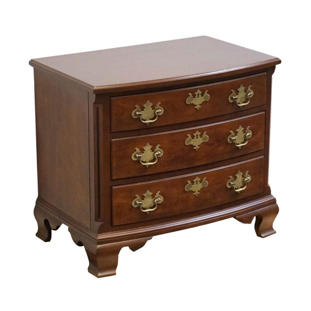 HENREDON FURNITURE Salem Collection Solid Mahogany Traditional Style 28" Three Nightstand 5501-06 24.75" High 28" Wide...