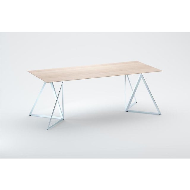 Steel Stand Table 200 Ash by Sebastian Scherer For Sale - Image 13 of 16