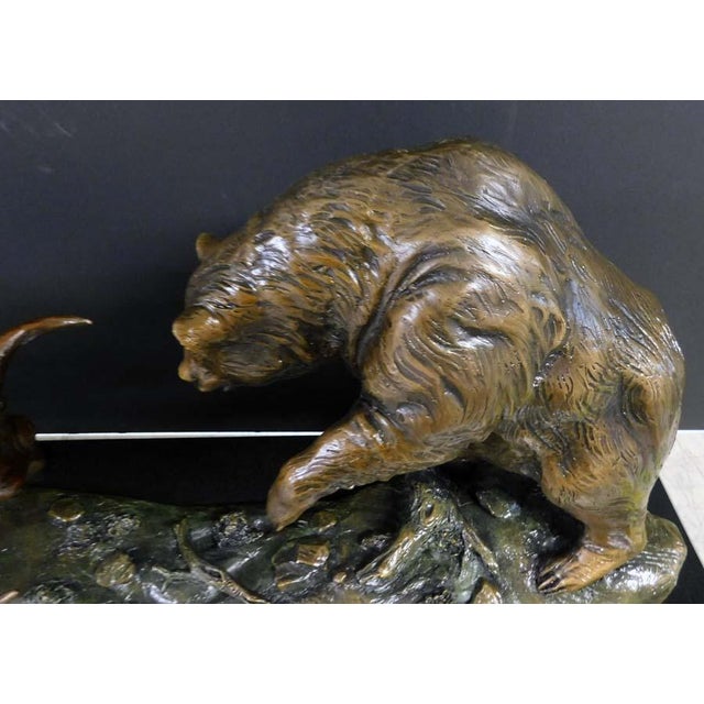 Metal Don Hunt "The Exchange" Bulle&bear Bronze Sculpture Beautiful Art Rare! Obo For Sale - Image 7 of 10