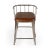 Brown Coriander Iron & Leather 25" Counter Stool, Multi-Color For Sale - Image 8 of 8