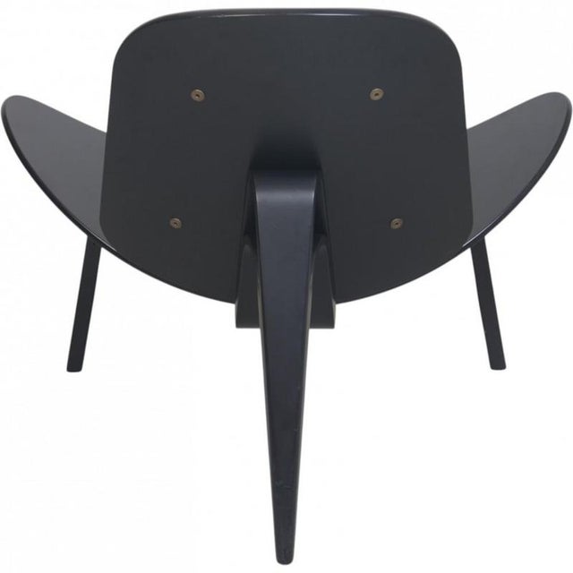 CH07 Shell Chair in Grey Fabric by Hans J. Wegner, 2010s For Sale - Image 10 of 18