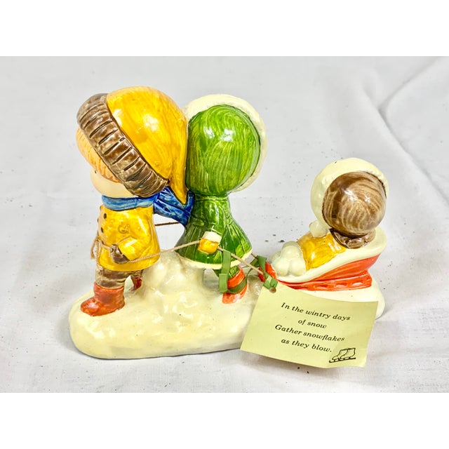 1970s Vintage 1972 Joan Walsh Aglund Winter Figurine For Sale - Image 5 of 9