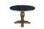 Farmhouse Late 20th Century Rustic Farmhouse Industrial Modern Acacia Metal & Glass Round Dining Table 42" For Sale - Image 3 of 17
