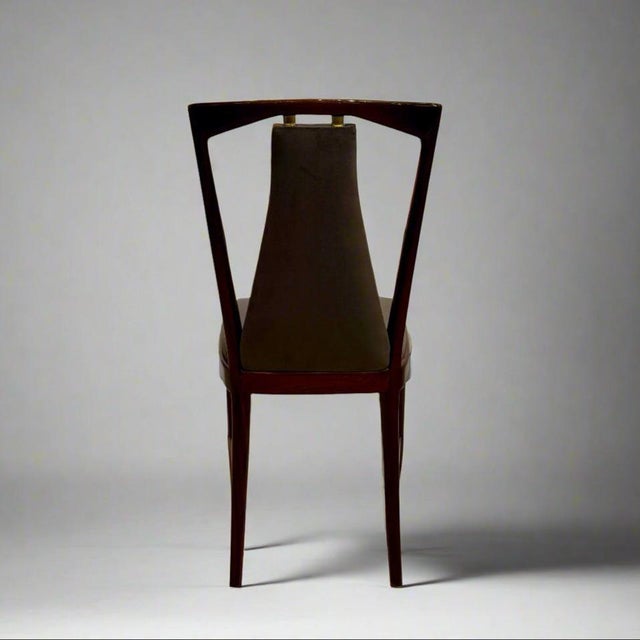 Mid-20th Century Set of Six Dining Chairs by Osvaldo Borsani For Sale - Image 17 of 18