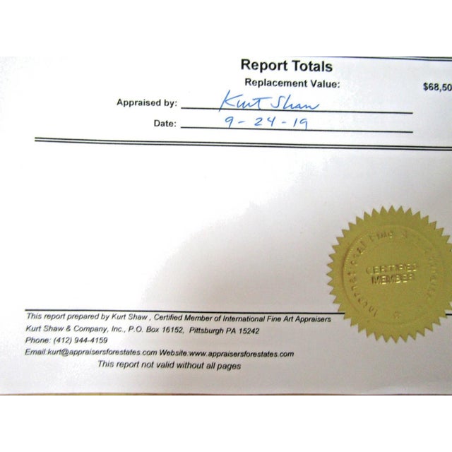 Original Claude Vernet 1773 a Shipwreck in Stormy Seas Oil on Canvas With Coa For Sale - Image 17 of 18