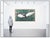 The artwork here, "Swan Mates", is a wonderful depiction of the two graceful birds swimming in a pond, that is saturated...