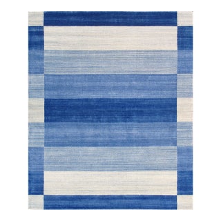 Pasargad Home Gramercy Blue Area Rug, 7' 9'' X 9' 9'' For Sale