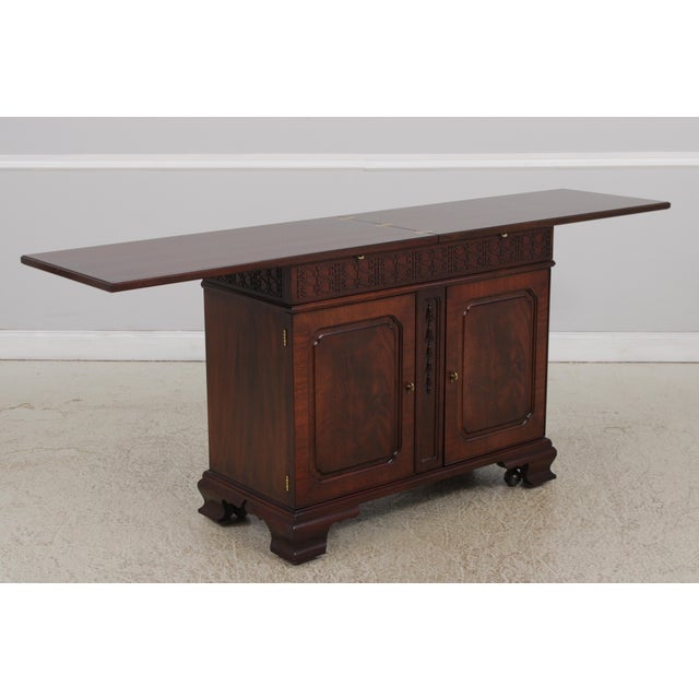 Brown Henkel Harris Model 2442 Chippendale Mahogany Server For Sale - Image 8 of 18