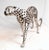 Art Deco Silver Plate and Bronze Cheetah Cat in Statue, 1980s For Sale - Image 10 of 16