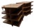 1960s Set of Burled Wood Bookshelf Bedside Tables - In the Manner of Donald Judd For Sale