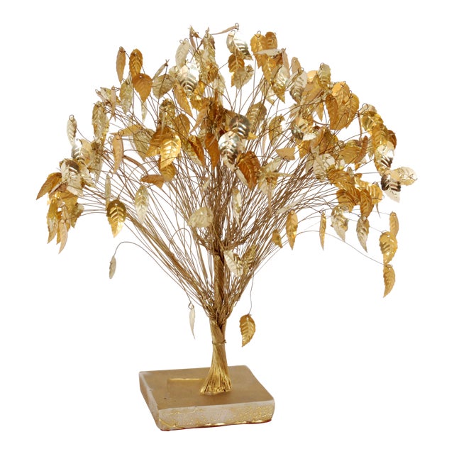 Vintage Gold Leaf Dream Tree Sculpture Chairish