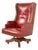 Romweber Viking Oak and Leather High Back Executive Swivel Desk Chair, Circa 1960s For Sale