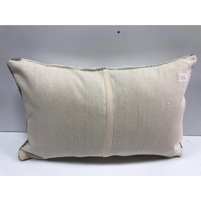 1960s Vintage Handmade Turkish Natural Kilim Pillow For Sale - Image 5 of 6