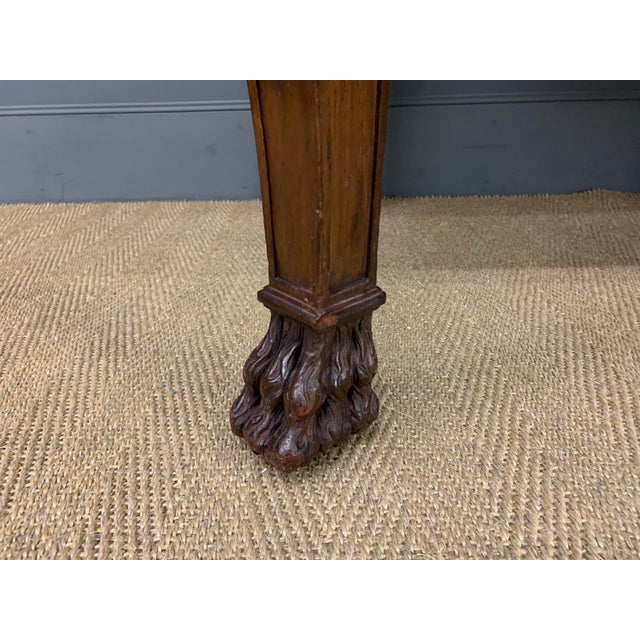 Chippendale Style Writing Table in Carved Mahogany, 1900 For Sale - Image 16 of 18