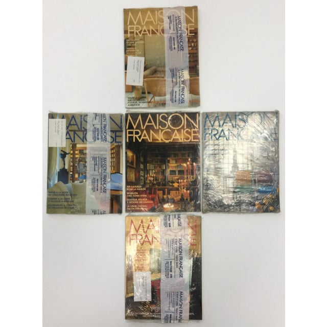 Gold Collectible French Interior Decorating Magazines - Set of 5 For Sale - Image 8 of 8