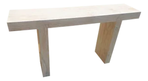 Andrianna Shamaris St. Barts Teak Wood Console