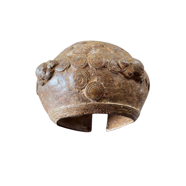 African Exquisite Vintage Bronze Turtles Bracelet Gan Burkina Faso 5" W For Sale - Image 3 of 9