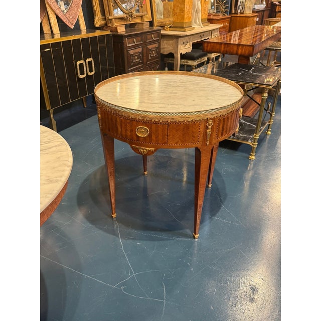 19th C. French Louis XVI Inlaid Center Table For Sale In Dallas - Image 6 of 7