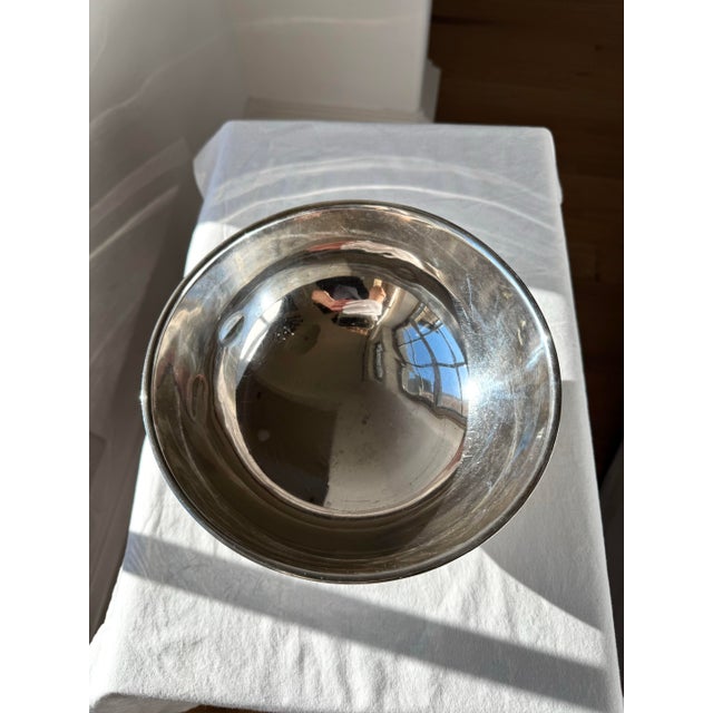 1950s Vintage Fisher Sterling Silver Paul Revere Style Trophy Bowl - 423 G For Sale - Image 5 of 10