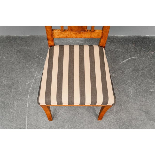 19th Century Biedermeier Chairs in Birch, Set of 6 For Sale - Image 15 of 18