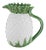 Pineapple Pitcher in White For Sale