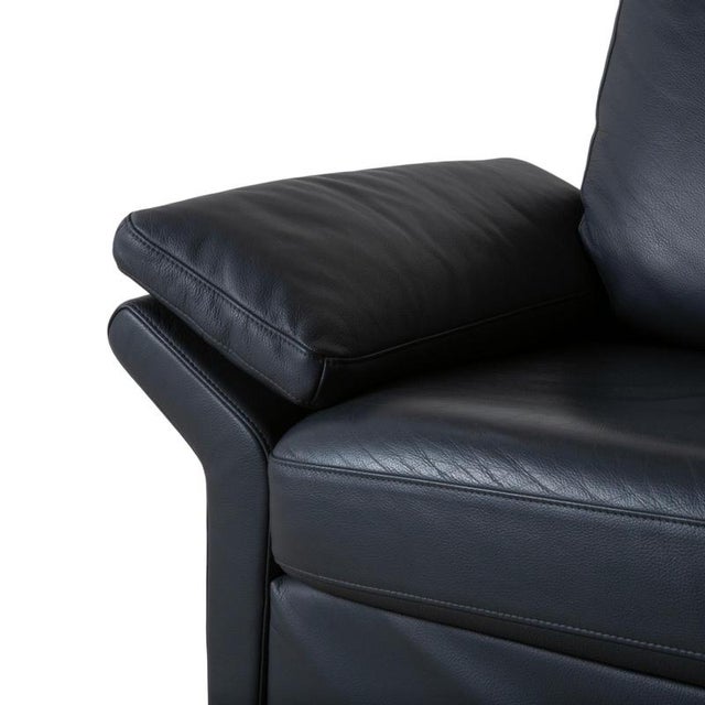 Model 3300 2-Seater Sofa in Black Leather from Rolf Benz For Sale - Image 4 of 13