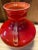 1960's Opalina Fiorentina Red Glass Vase, Made in Italy For Sale - Image 9 of 11