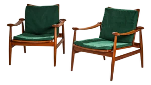 1960s Pair of Armchairs, Model 133 by Finn Juhl for France & Son, Denmark