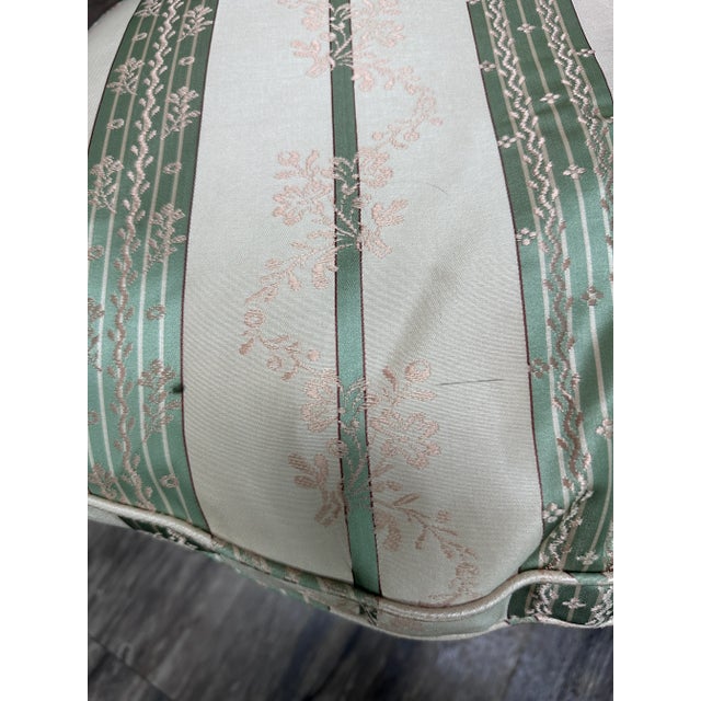 Mid 20th Century French Style Carved Wood Open Arm Chairs - a Pair For Sale - Image 5 of 7