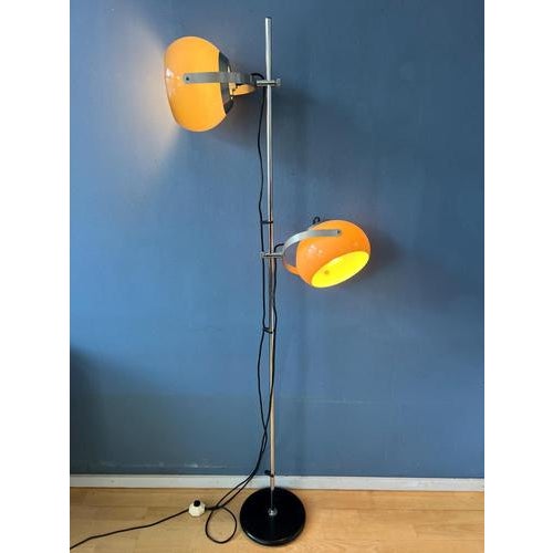 Very rare acrylic glass mushroom floor lamp by the Dutch brand Hala. The acrylic glass mushroom shades can be turned in...