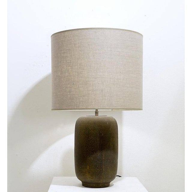 Mid-Century Modern Italian Ceramic Table Lamp, 1960s For Sale - Image 8 of 9