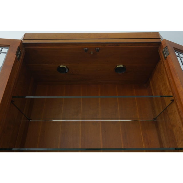 2000 - 2009 Stickley 21st Century Collection Cherry China Cabinet For Sale - Image 5 of 18