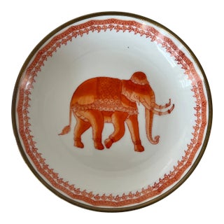 Mid 20th Century Elephant Porcelain and Brass Bowl Expressly for Lord and Taylor For Sale