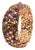 Bochic “Capri” Vintage Amethyst, Aquamarine & Citrine Bangle Set In 18K Gold & Silver For Sale