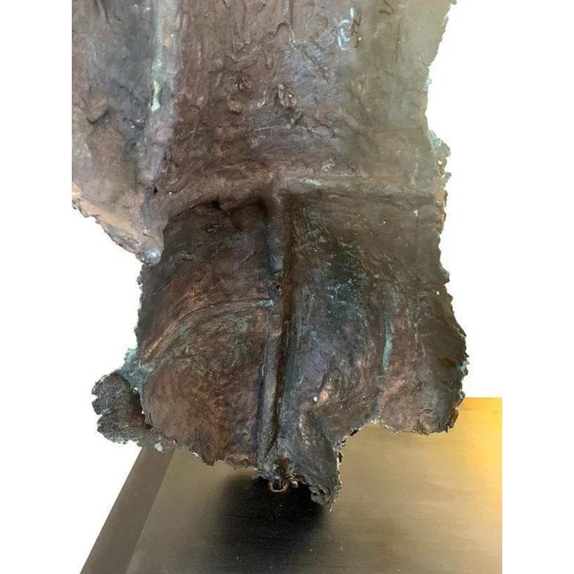 Early 21st Century 2015 "Loreli" Nude Abstract Figurative Charcoal Color, Bronze Sculpture by Gerald Siciliano For Sale - Image 5 of 9