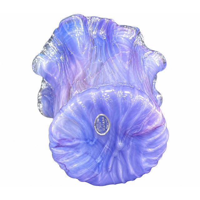 Bring a touch of Italian artistry to your décor with this stunning **Vintage Mid-Century Modern Murano “Lavorazione Arte”...