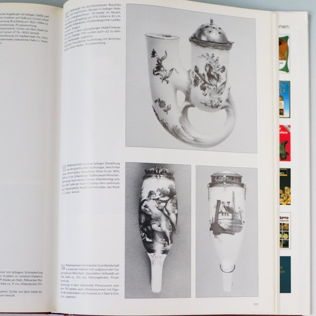 Tabakpfeifen Sammeln: Kunstwerke in Porzellan 1989 German Porcelain Tobacco Pipes Reference Book by Walter Morgenroth For Sale - Image 10 of 12