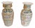 Large 20th Century Vintage Porcelain and Chinese Canton Vases, 1901, Set of 2 For Sale
