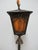 Charcoal Antique Art Nouveau Etched Metal Pole Floor Lamp For Sale - Image 8 of 11