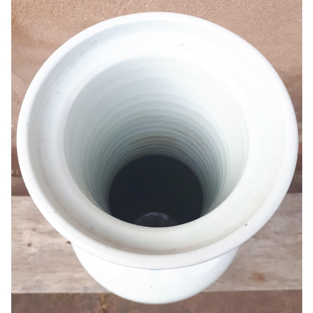 Chinese Blue and White Porcelain Vase, 1890s For Sale - Image 12 of 15