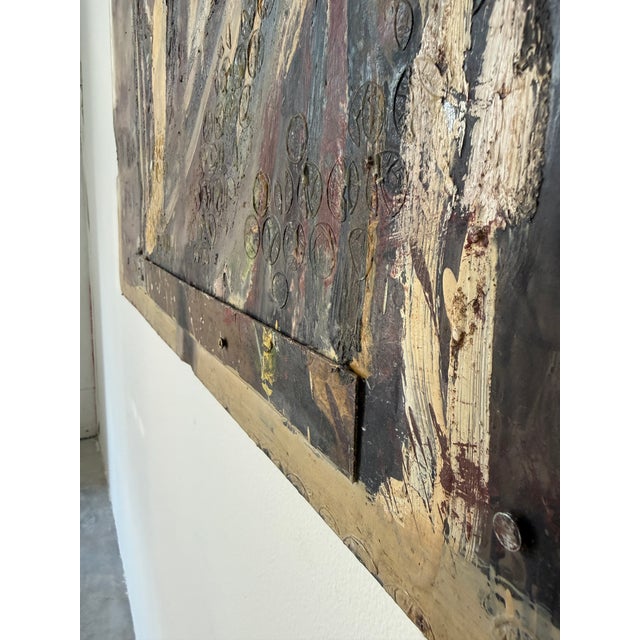 1990s Chris Mangiaracina “Giotto’s Tower” Encaustic & Oil on Lucite For Sale - Image 10 of 18