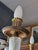 Vintage Glass and Brass Chandelier, 1970s For Sale - Image 6 of 7