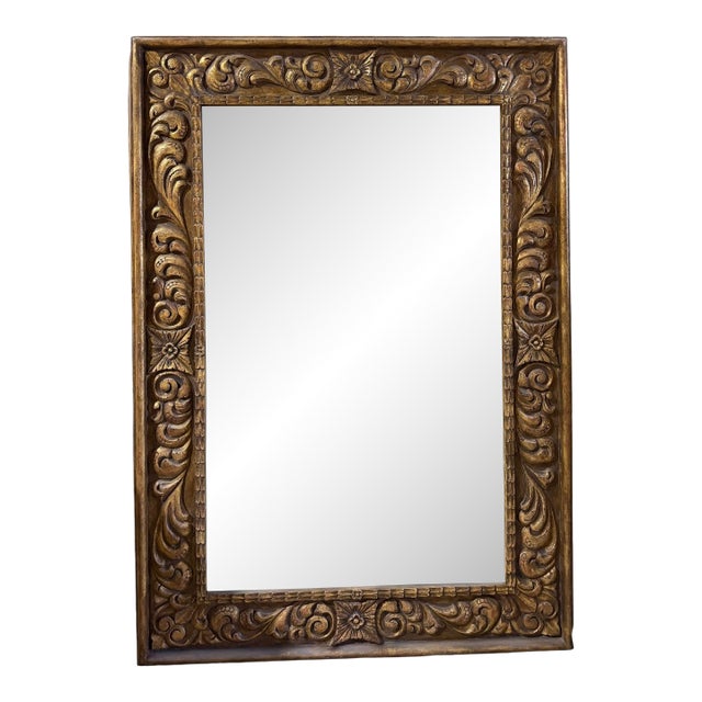 Michael Taylor 18th C Style Giltwood Acanthus Leaf Mirror For Sale