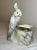 Alabaster Antique Italian Carved Figural Alabaster Stone Cockatoo Bird Inkwell Sculpture For Sale - Image 8 of 16