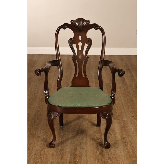 Wood Henredon 'Rittenhouse Square' Set of Six Mahogany Dining Chairs For Sale - Image 7 of 18