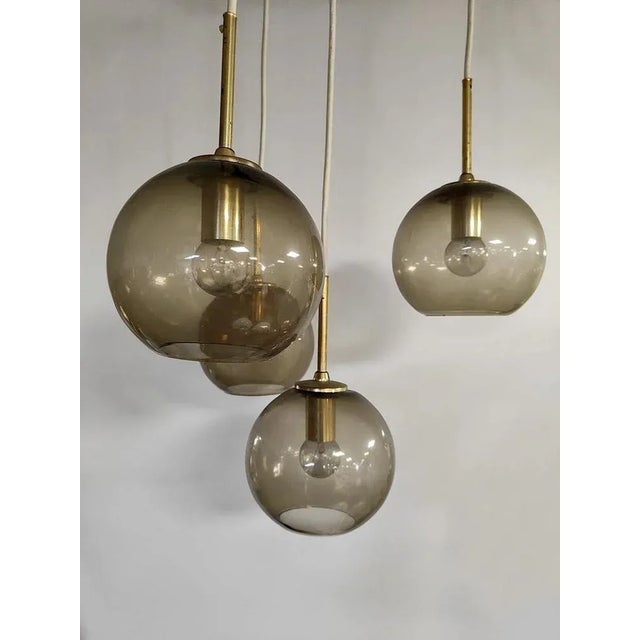 A Touch of Gold! with these beautiful hanging lamps you will immediately impress. The bulbs are made of smoke glass with...