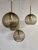 A Touch of Gold! with these beautiful hanging lamps you will immediately impress. The bulbs are made of smoke glass with...