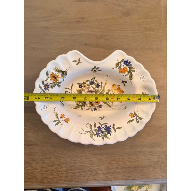 Mid 19th Century Antique French Faience Shaving Bowl For Sale - Image 5 of 5