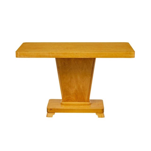 Yellow Mid-Century Swedish Birch Coffee Table, 1950s For Sale - Image 8 of 8